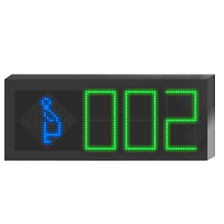 Panel LED Indicador de Estacionamiento Hikvision / 3 Dígitos con Flecha Direccional / Pantalla 7 Colores / Comunicación RS485-