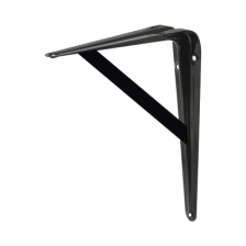 Ménsula de Acero Reforzado  8" x 12" (20 x 30 cm)/Color Negro.