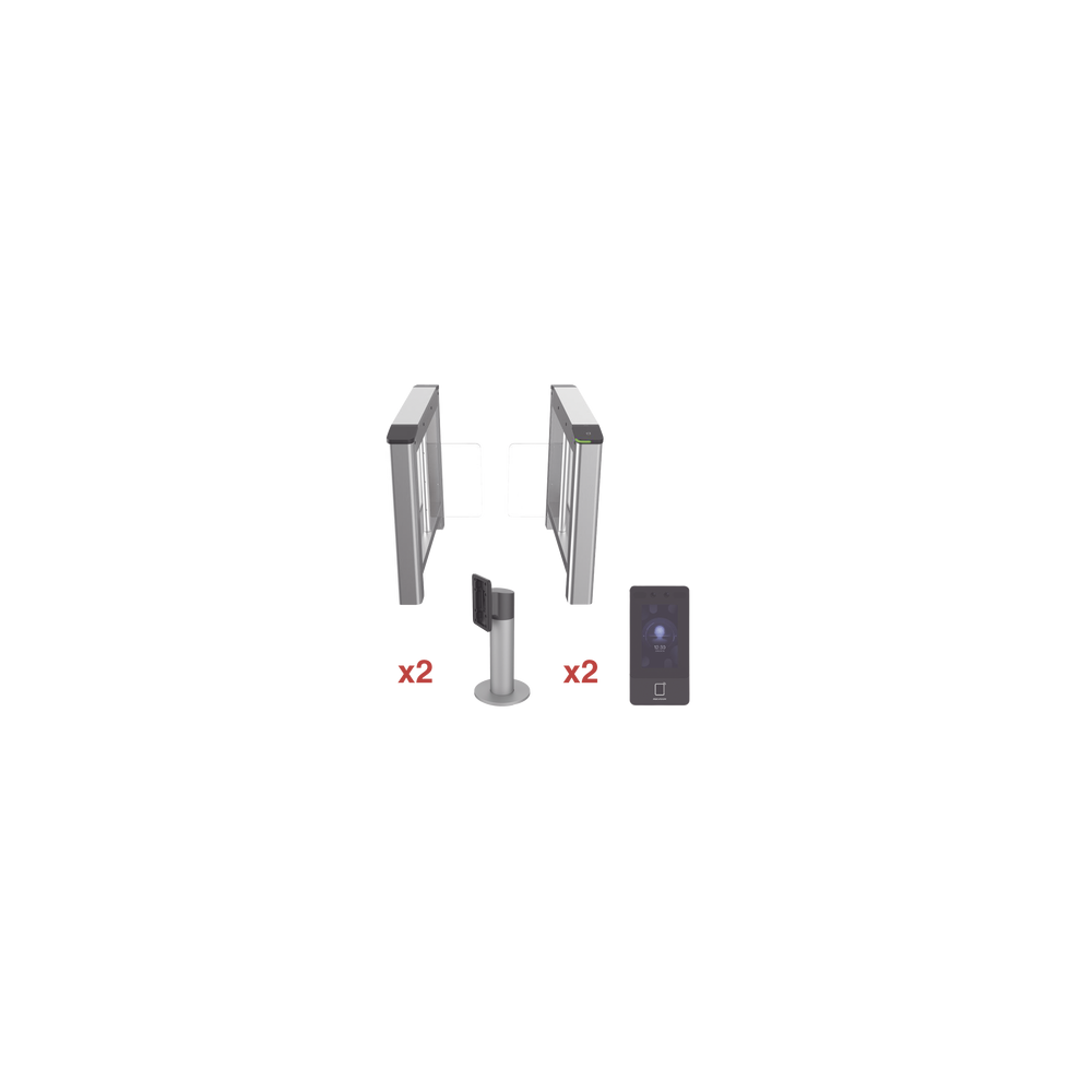Kit de Torniquete con Terminales Faciales incluidas / Montajes Incluidos /  Izquierdo y Derecho / Carril de 90 cms / 3,000,000 M