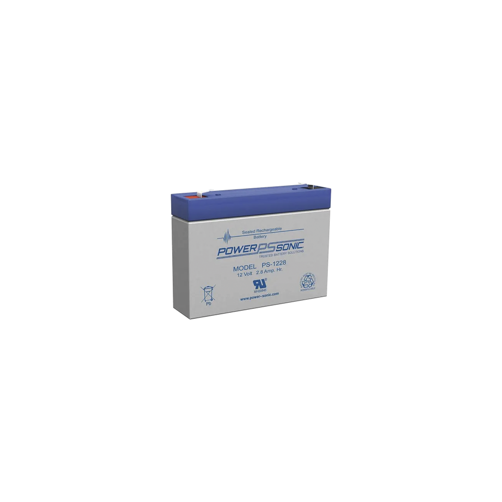 Batería 12V, 2.8AH, Para Respaldo, Tecnologías AGM/VRLA, 5 Años Vida Útil, Terminales F1, Reconocida UL