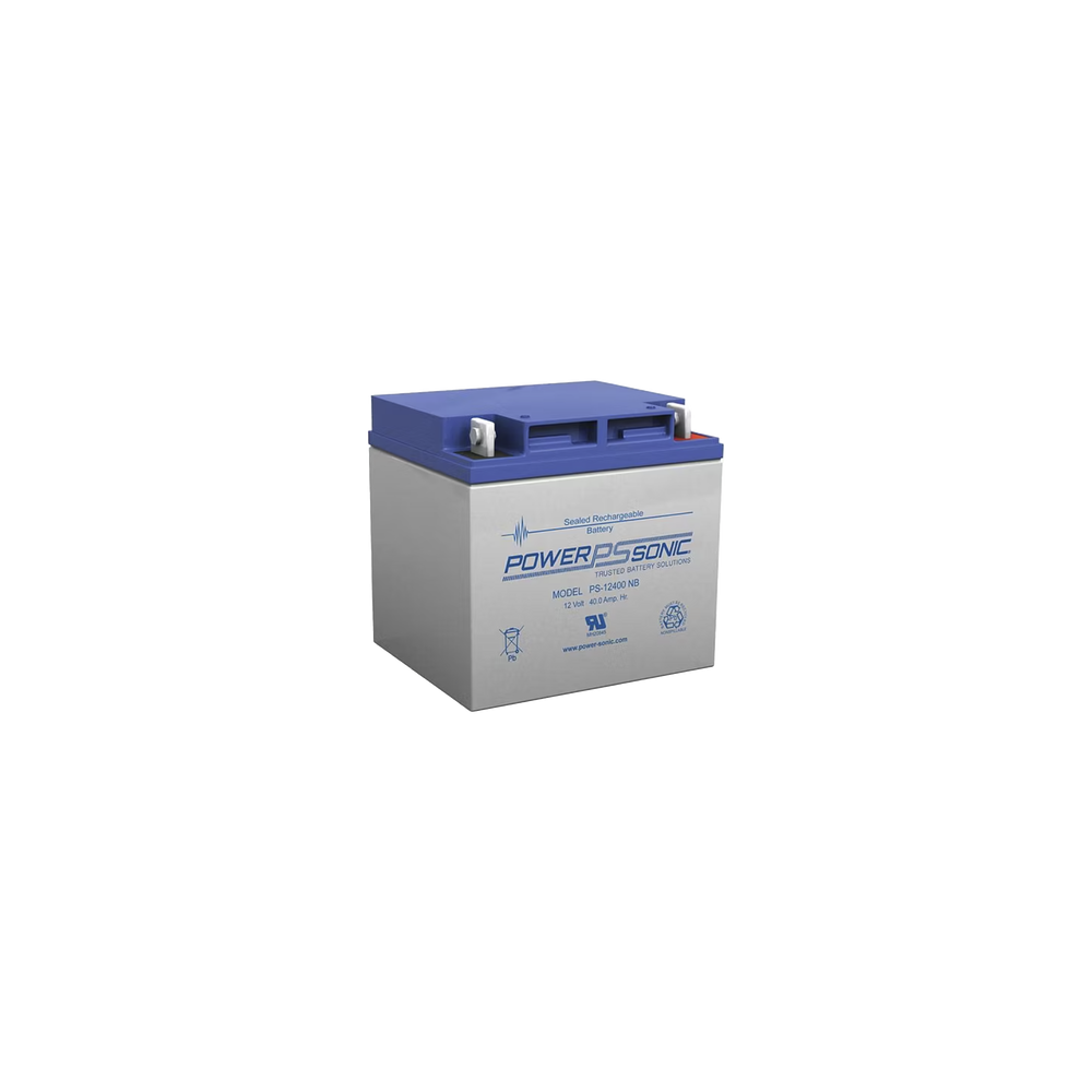 Batería 12V, 40AH, Para Respaldo, Tecnologías AGM/VRLA, 5 Años Vida Útil, Terminales NB4, Reconocida UL