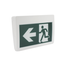 Letrero LED de Señalización de salida "Hombre Corriendo"/ Alto brillo / Uso en pared, lateral o techo / Batería de Respaldo I