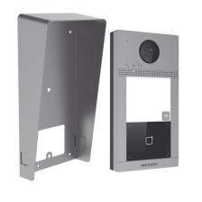 Kit Videoportero + Carcasa protectora IP 2 Megapixel / Llamada y Apertura Remota desde App Hik-Connect / PoE / Exterior IP65 + A