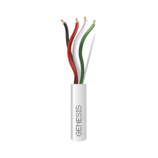 Bobina de 305 Metros / Cable de Cobre / 4 x 18 AWG / Riser / Color Blanco / Para Aplicaciones de Alarmas de Intrusión/Control d