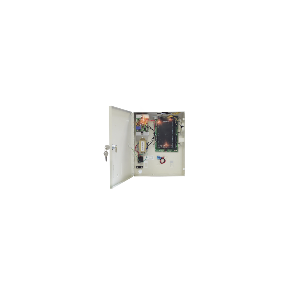 Controlador de Acceso para 2 Lectoras / 30,000 Tarjetas / Incluye Gabinete y Fuente de Alimentación