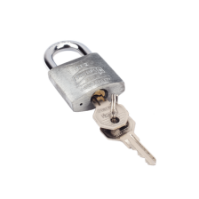 Candado Metálico de Gancho Corto / Llave PH-32 para 4 pernos de combinación / Cuenta con barreno para salida de agua.