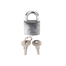 Candado Metálico de Gancho Corto / Llave PH-32 para 4 pernos de combinación / Cuenta con barreno para salida de agua.