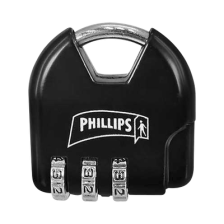 Candado de Combinación Ajustable / No Requiere Llave / Color Negro.