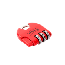 Candado de Combinación Ajustable / No Requiere Llave / Color Rojo.