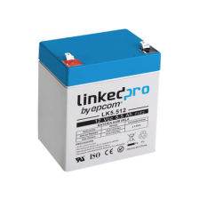 Batería 12 V / 5.5 Ah / UL / Vida útil promedio 5 años / Tecnología AGM / Para uso en equipo electrónico, Alarmas de Intrus