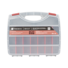 Caja Organizadora con 21 Divisiones Fabricada en Plástico de Alta Resistencia de 38x31x7 cm.