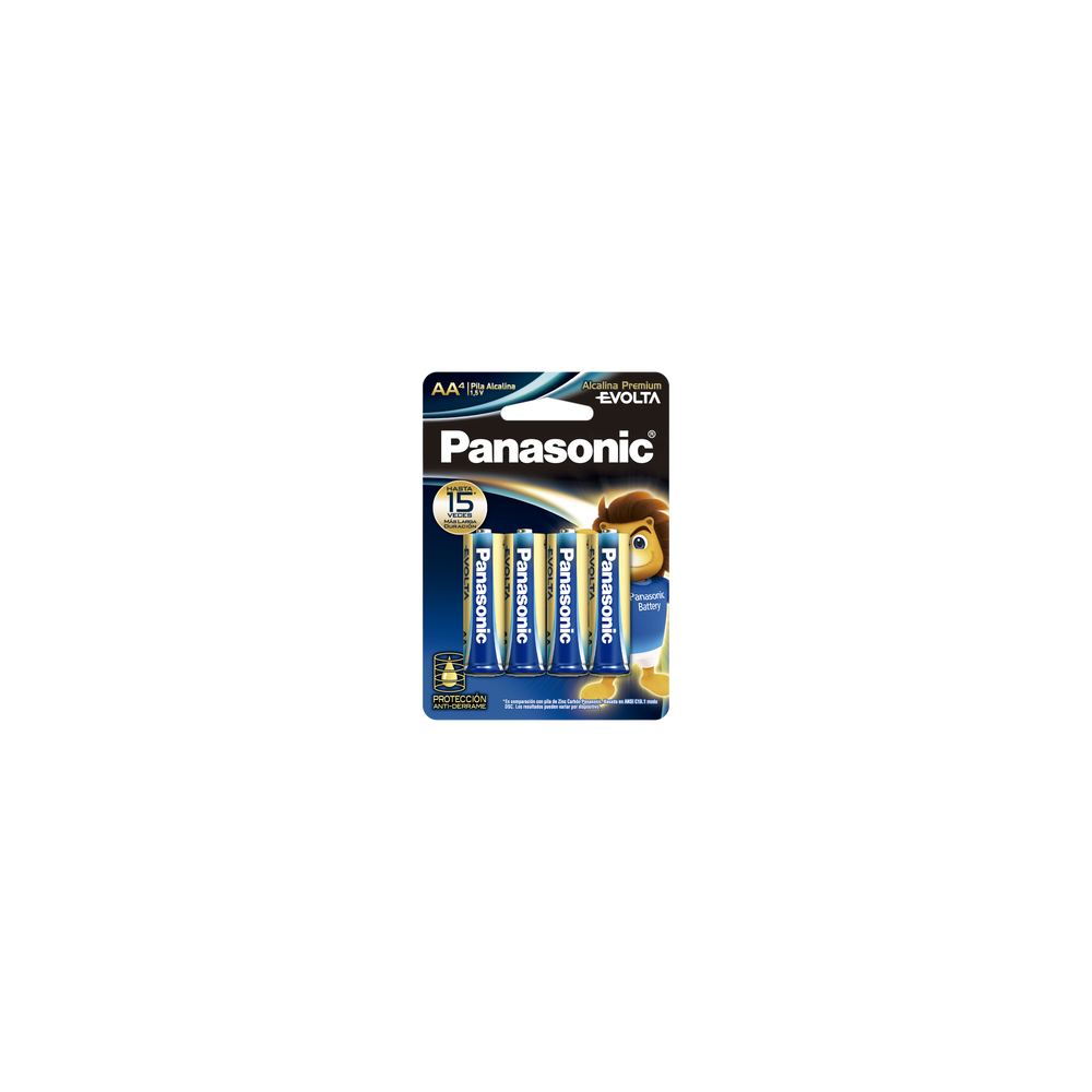Batería Alcalina AA 1.5V EVOLTA / No recargable / Paquete 4 baterias