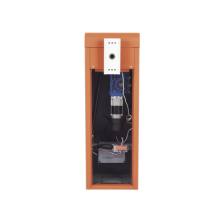 Barrera vehicular izquierda / Soporta brazo de hasta 5.5 m / Final de carrera ajustable por programación / Movimiento fluido /