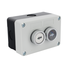 Botonera Doble Para Barreras Vehiculares, Operadores Corredizos y Abatibles.