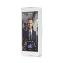 UniFi Intercom Viewer, monitor que se vincula a UA-INTERCOM, para visualizar y aperturar, pantalla táctil de 5", energizado por