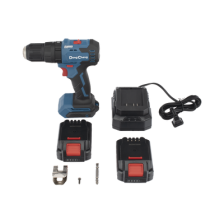 Rotomartillo / Taladro Inalámbrico de 20V sin Carbones, Broquero de 1/2", incluye 2 Baterías de 2.0 Ah, Cargador y Maletín