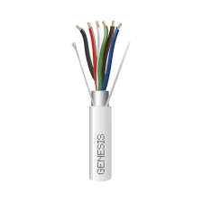 Carrete de 305 Metros / Cable de Cobre / 6 x 18 AWG  / Plenum / Color Blanco / Blindado / Para Aplicaciones de Alarmas de Intrus