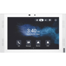 MONITOR COLOR BLANCO DE 10" IPS LCD / CERTIFICADO POR GOOGLE PLAY STORE / ANDROID 12 OS / WI-FI 6 / POE /  SIP / ENTRADAS DE ALA