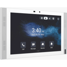 MONITOR COLOR BLANCO DE 10" IPS LCD / CERTIFICADO POR GOOGLE PLAY STORE / ANDROID 12 OS / WI-FI 6 / POE /  SIP / ENTRADAS DE ALA