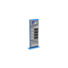 Pantalla Principal de Guía de Estacionamiento / 4 Módulos / Mensaje de Bienvenida / Uso con Aplicación de Guía de Estacionam