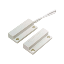 Contactos Magnéticos de Montaje Superficial / Miniatura / Lazo Cerrado / Gap 3/4" / Cables Laterales / Blanco o Café / Alta Re