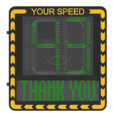 Pantalla LED de Señalización de Velocidad por Radar / Detección de Velocidad en Tiempo Real / Rango de Detección de 100 m /