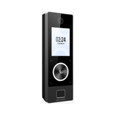 Terminal Facial Min Moe WiFi & PoE con Botón de Llamada y LECTOR DE HUELLA / Exterior IP65 / Tarjetas Virtuales Bluetooth con H