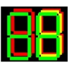 Semáforo de Cuenta Regresiva DX-3-T-1 / LED / Colores Tricolor / Carcasa PC + ABS / Protección IP53 / Visualización Simultán