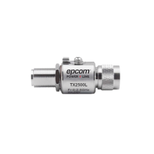 Protector de Línea Coaxial, tipo tubo de gas y paso de C.D., para 0-2.5 GHz, 750W y 0.2 dB de Perdida por Inserción