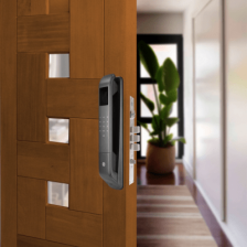 Cerradura Digital Cornelius / Reconocimiento Facial 3D / Sensor de Huella con IA / Capacidad de 100 Huellas, 20 Face ID, 100 Tar