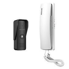 Kit de Audioportero Analógico a 2 Hilos / Apertura de 2 Puertas / Diferentes Tonos y Volúmenes de Timbre / Protección IP55