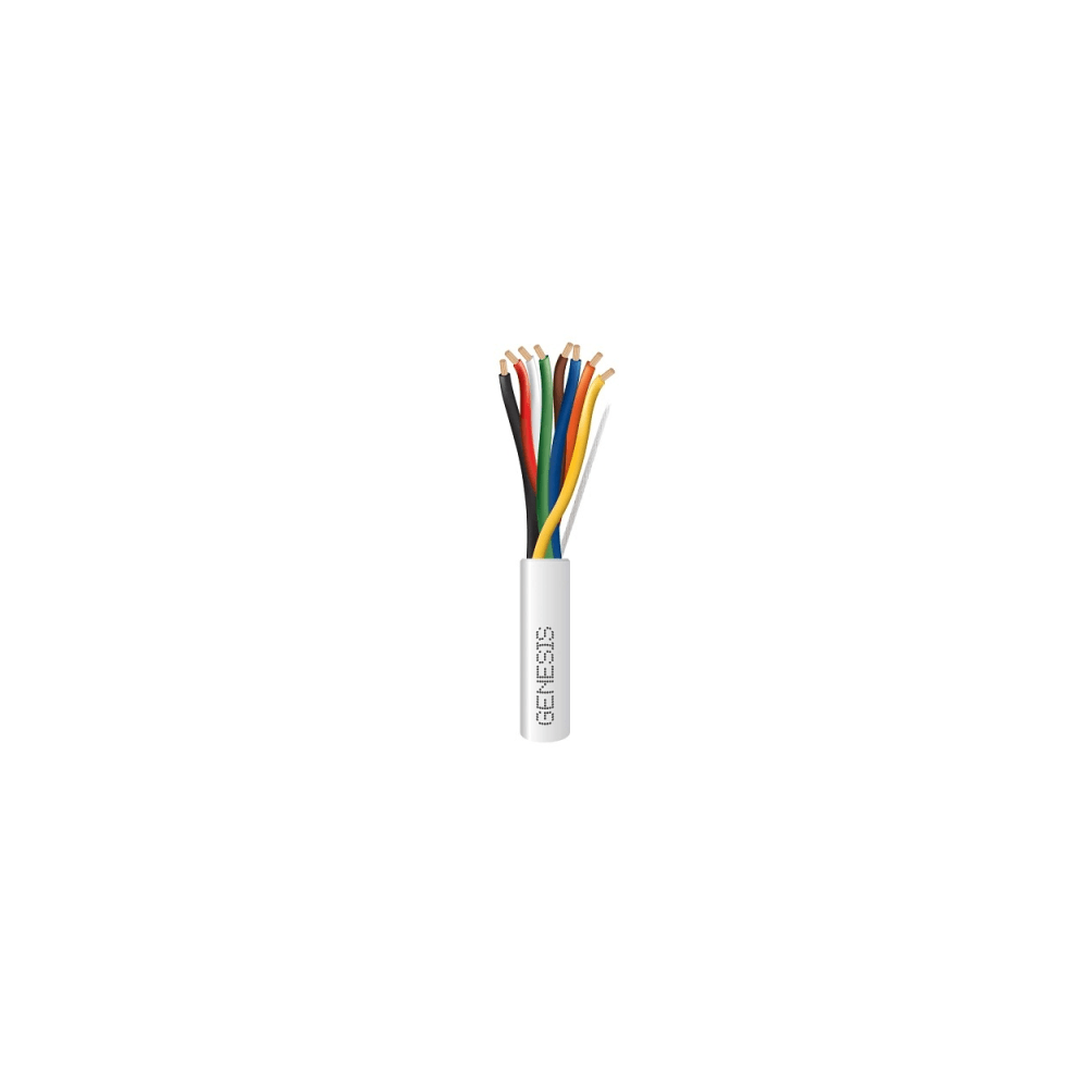 Carrete de 305 Metros / Cable de Cobre / 8 x 18 AWG  / Plenum / Para Interior / Color Blanco / Para Aplicaciones de Alarmas de I