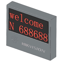 Pantalla LED Exterior de Entrada y Salida / 2 Líneas / 8 Caracteres / 2 Colores / Resolución 64x32 / IP54