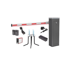 Kit COMPLETO Barrera Izquierda XBS Con Corona LED / Brazo Iluminado de 5M / Incluye Sensor de Masa, Transformador, Lazo Magnéti