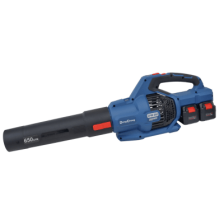 Sopladora Inalámbrica de 20V+20V, Incluye 2 baterías de 20V/6.0Ah, Cargado doble y 3 Boquillas.