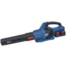 Sopladora Inalámbrica de 20V+20V, Incluye 2 baterías de 20V/6.0Ah, Cargado doble y 3 Boquillas.