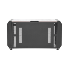 Consola Profesional para Monitoreo o Computo | Ranura para Base de Monitores | Microperforaciones | Luces LED Decorativas | Toma