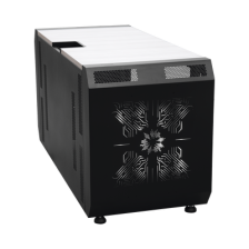 Consola Profesional para Monitoreo o Computo | Ranura para Base de Monitores | Microperforaciones | Luces LED Decorativas | Toma