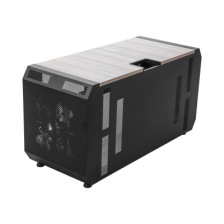 Consola Profesional para Monitoreo o Computo | Ranura para Base de Monitores | Microperforaciones | Luces LED Decorativas | Toma