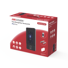 Kit Terminal Reconocimiento Facial DS-KAS342 / 1500 Rostros + 3000 Huellas + 3000 Tarjetas / Pantalla Táctil 4.3" / 2MP Wide An