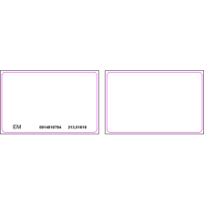 Tarjeta de Proximidad PROX EM 125 Khz / Imprimible Ambos Lados / PVC Blanco / Control de Acceso Hikvision