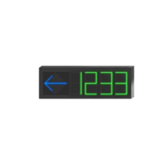 Pantalla de Orientación para Estacionamiento Interior Unidireccional / 4 Dígitos Numéricos / LED 7-8 mm Pitch / 3800 cd/m² d