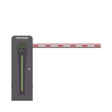 Barrera Vehicular con Brazo Iluminado Led 4 mts INCLUIDO / Derecha / Alto Desempeño / Brushless / Semáforo Rojo-Verde en Gabin