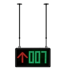 Pantalla LED Guía de Estacionamiento Interior DS-TVL131-3-7P / 3 Números + 1 Icono / 7 Pitch / 7 Colores / 1700 cd/m² / RS485