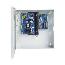 12 o 24 Vcc @ 6 A / fuente tipo control / 1 entrada / 5 salidas / aplicaciones en control de acceso, cctv, incendio , capacidad