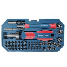 Juego de 55 Piezas. Desarmador Magnético con Puntas Intercambiables.