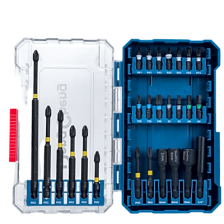 Juego de 26 de Puntas de Destornillador de impacto, Entrada Hex. 1/4"