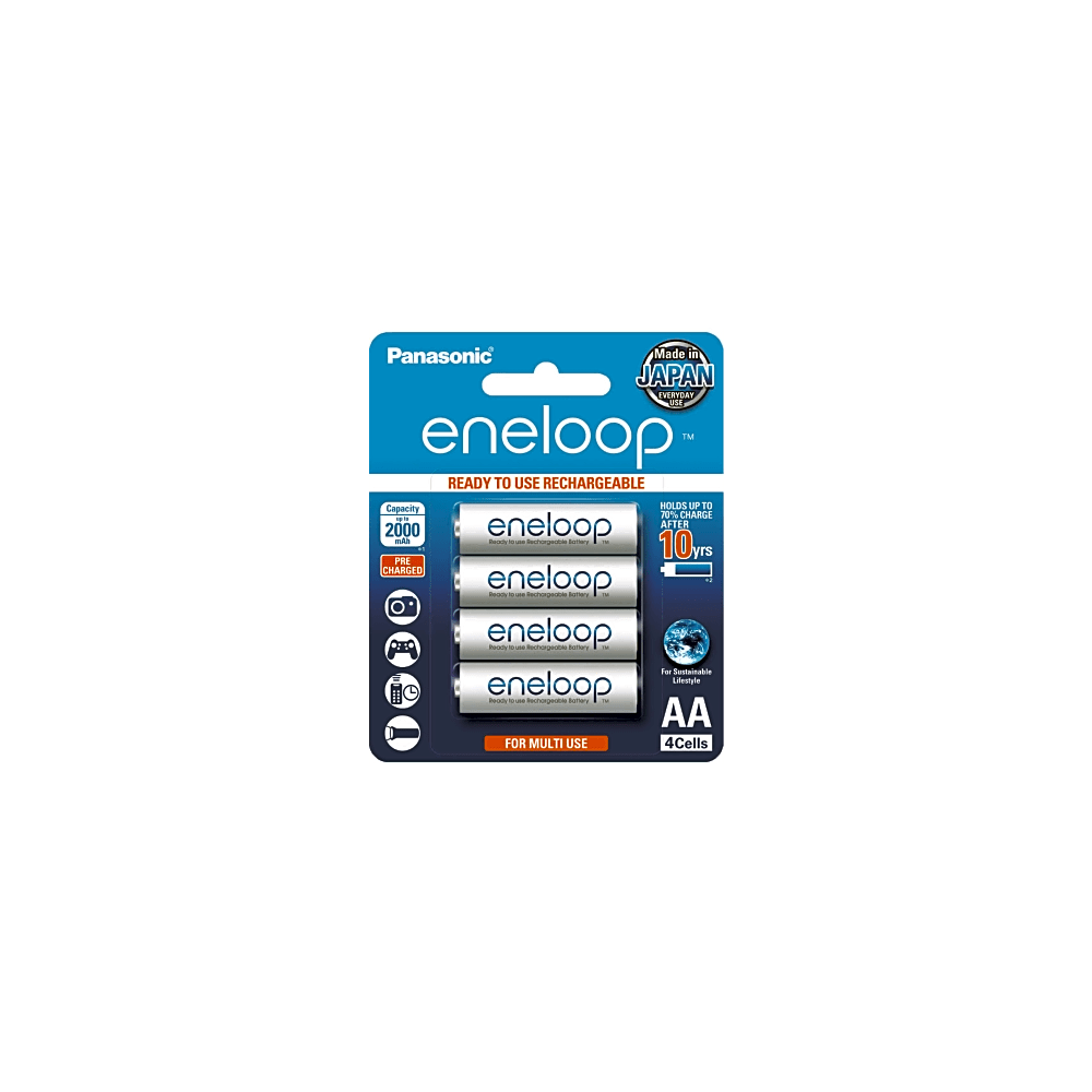 Batería Recargable AA 1.2V ENELOOP / Ni-HM / Paquete de 4 Baterías