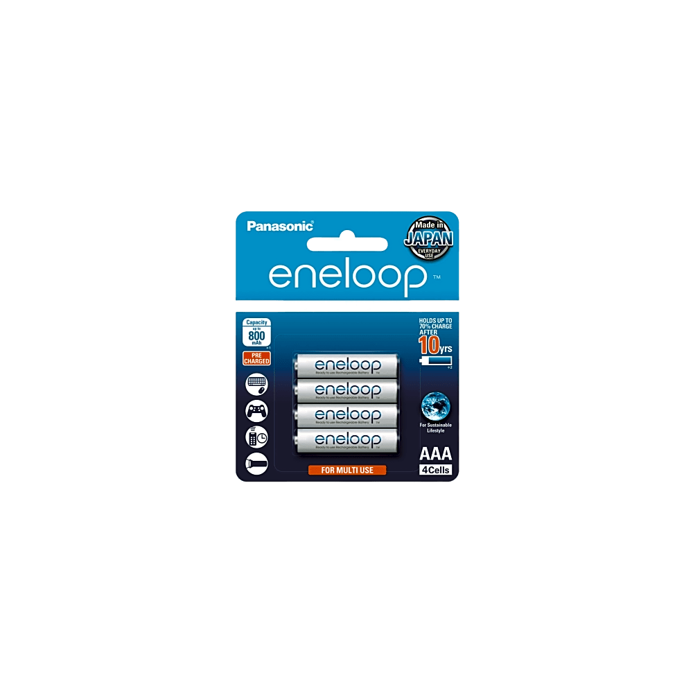 Batería Recargable AAA 1.2V ENELOOP / Ni-HM / Paquete de 4 Baterías