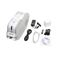 Kit de Impresora de tarjetas de PVC/ Cinta 250 impresiones/ Paq 100 tarjetas PVC/ Software/ Impresión UN SOLO LADO/ Laminación